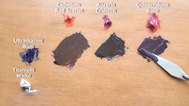 How to mix a bright purple. Color Mixing Oils. смотреть онлайн
