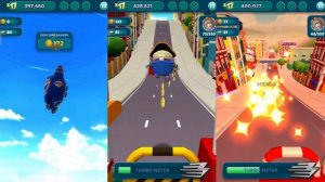 Oddbods Turbo Run Captain Jeff vs Pogo vs Bubbles