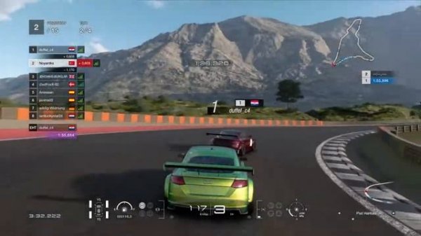 Gran Turismo SPORT Audi TT green Gr.4 race Dragon Trail win 1
