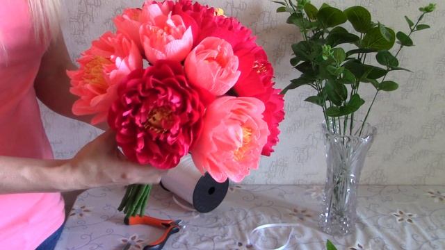 Букет из пионов. Сборка смотреть онлайн