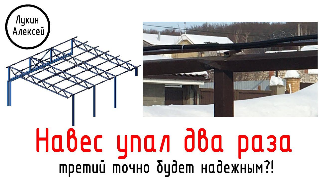 Козырьки и навесы. Навес рухнул два раза. История одного навеса смотреть онлайн