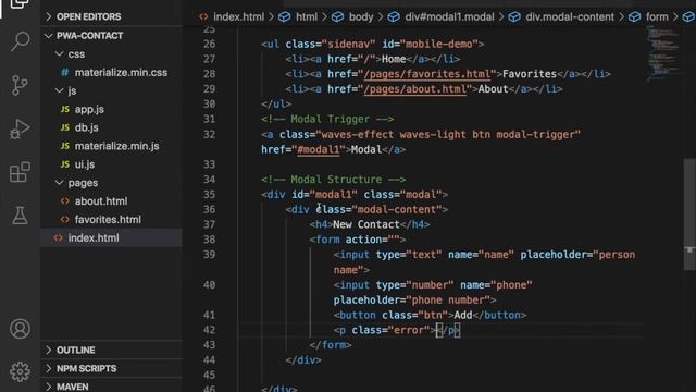 PWA Progressive Web App tutorial #3 Creating modal for adding and editing data смотреть онлайн
