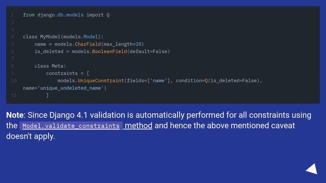 How to change the behaviour of unique true in django model? смотреть онлайн