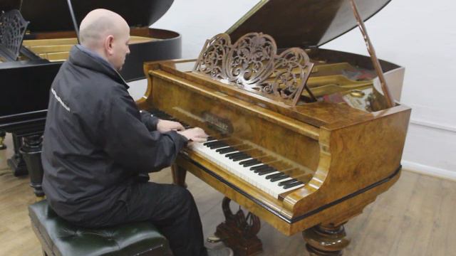 Beautiful Burr Walnut Bluthner Baby Grand Piano By Sherwood Phoenix Pianos смотреть онлайн