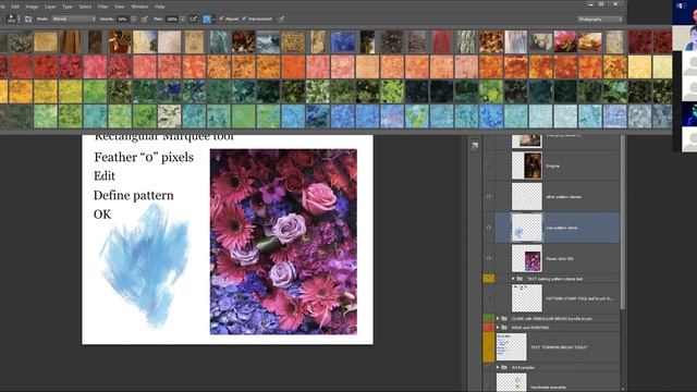 Using Brushes and the Pattern Stamp in Photoshop смотреть онлайн
