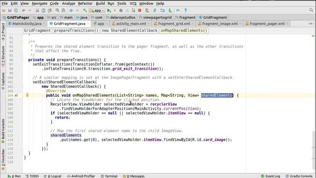 ANDROID FRAGMENT TRANSITIONS - RECYCLERVIEW TO VIEWPAGER смотреть онлайн