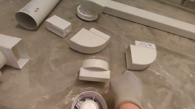 Вытяжка в раздельный санузел хрущёвки. Встроенный вентилятор, обратный клапан и отводы смотреть онлайн