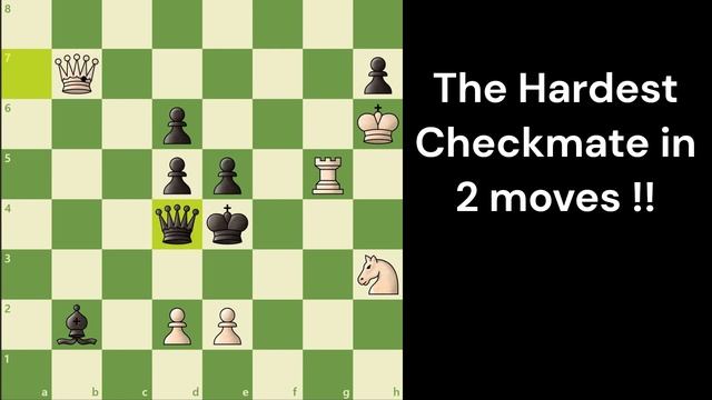 The Hardest Checkmate in 2 | Chess puzzles смотреть онлайн