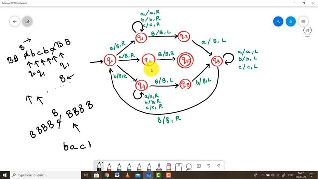 Palindrome of the form WcWr | Problems on Turing Machines|Example 6| Theory of Computer Science смотреть онлайн