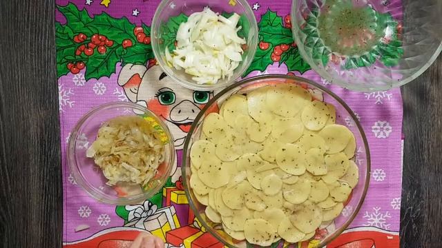 КАРТОФЕЛЬНАЯ ЗАПЕКАНКА без МЯСА в ароматной и нежной заливке смотреть онлайн