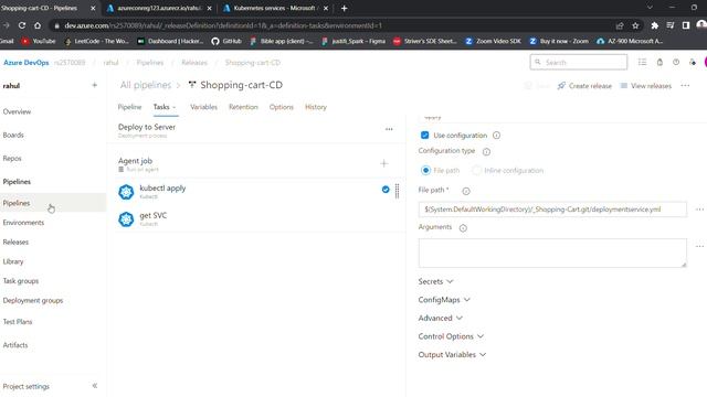 Azure DevOps CI/CD pipeline deploying the docker container by kubernetes cluster through CD pipelin смотреть онлайн
