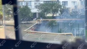 В Керчи целый район заволокло черным дымом