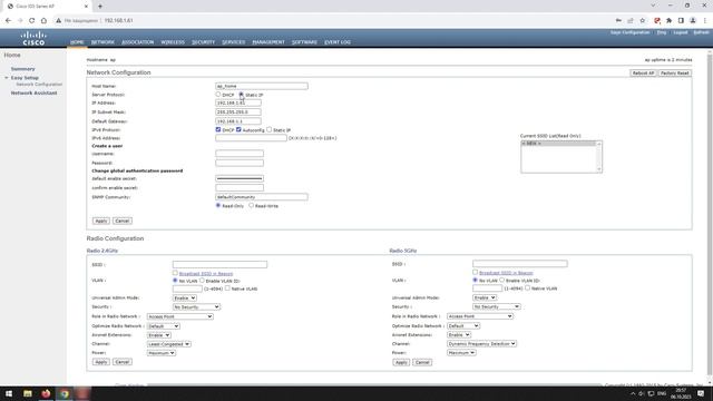 Базовая настройка точки доступа Cisco AIR на примере 700 серии смотреть онлайн