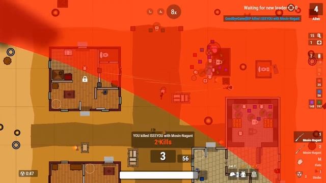 4 players, 1 hacker was killed by me | surviv.io (dead game.io) смотреть онлайн