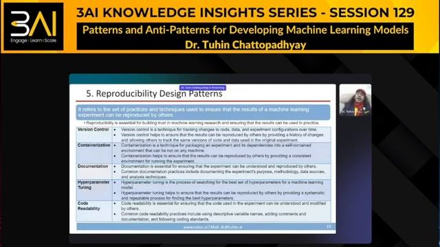 Patterns and Anti Patterns for Developing Machine Learning Models - Dr Tuhin Chattopadhyay смотреть онлайн
