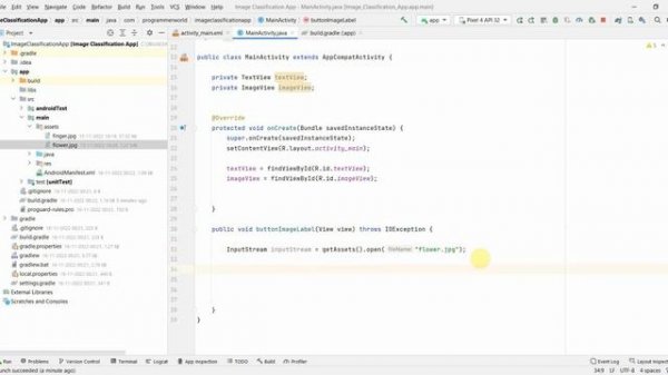 How to implement image classification/ labelling method in your Android App?