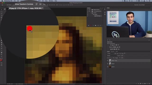 Photoshop Tutorial: How to create a Dotted Mosaic Photo Effect смотреть онлайн