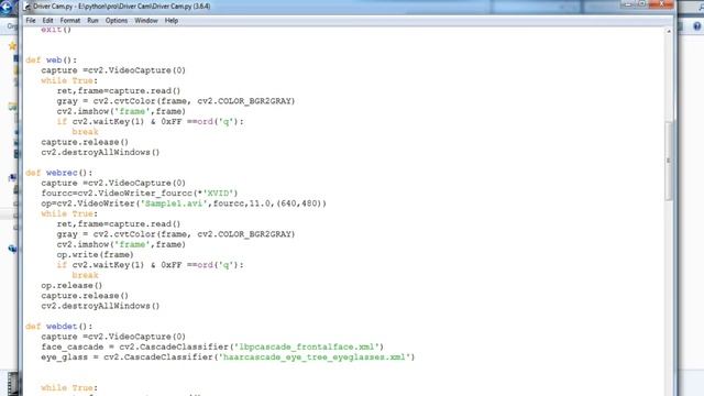 Drowsiness Monitoring System Using OpenCV And Tkinter Python 3 смотреть онлайн