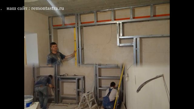 Ниша под ТелеВизор и Камин из ГипсокАртона своими Руками с подсветкой видео смотреть онлайн