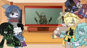 ||Реакция  сансов на мемы || про инка|| - хоррор, кросс||ч.о||