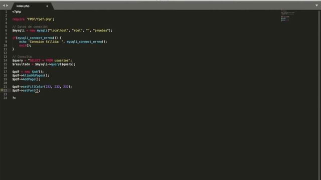 Crear PDF usando MySQL, FPDF, PHP смотреть онлайн