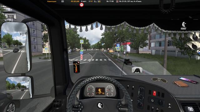 ★ Euro Truck Simulator 2 ★ Сборка карт на основе Проект Россия 🚚 пос. Морозова - Пушкино смотреть онлайн
