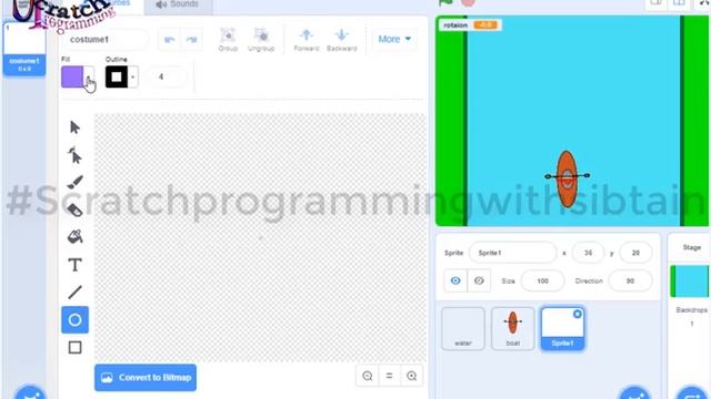 Scratch 3.0 || White Water || Boat Racing Game In Scratch.