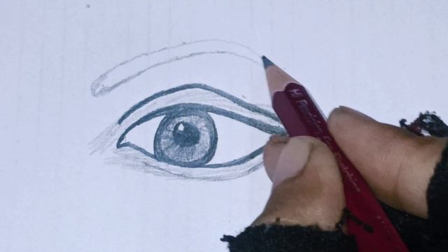 how to draw eye for beginners #eye #easy #eyedrawing ArtistFatma смотреть онлайн