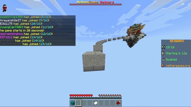 Playing With Leaderboard Player In BedWars | Nether Games | Minecraft PE смотреть онлайн