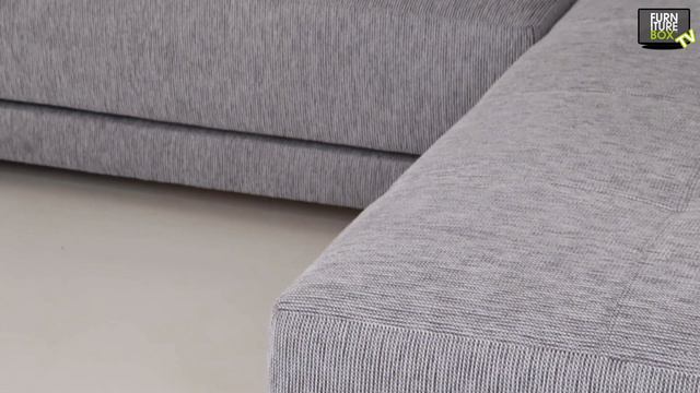 WASHINGTON Bäddsoffa Höger Ljusgrå Furniturebox смотреть онлайн