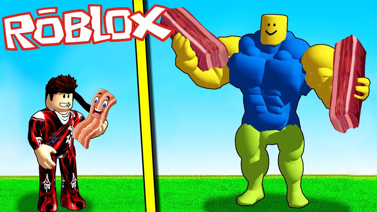 Самый сильный Человек - Бекон в симуляторе бекона Роблокс ! ( второй ранг )