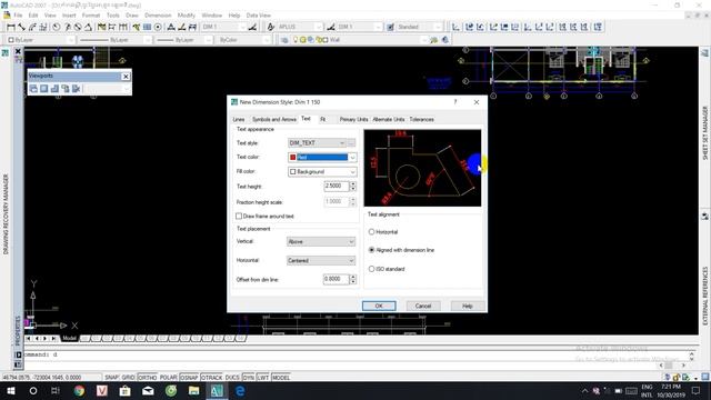 How to make Dimension Stye Manager in Autocad DWG смотреть онлайн