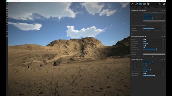 11 Render созданного в World Creator ландшафта