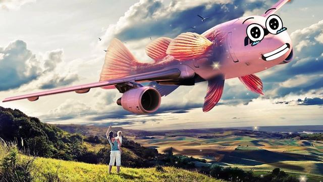 Doodles Airplane - Doodles are sing and fly - Airplane Photoshop animals смотреть онлайн
