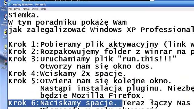 NEW [03.08.12] Legalizacja Windows XP Professional/Oryginalny Windows[GanjaSkill.eu] смотреть онлайн