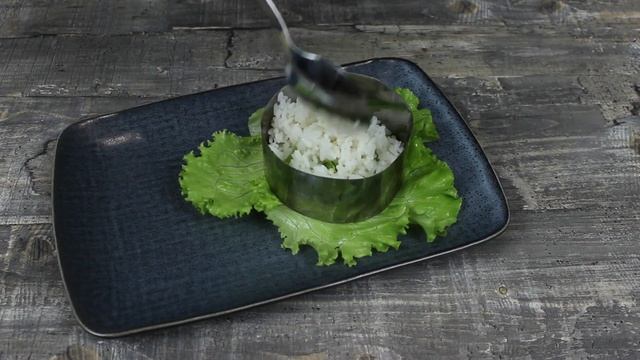 Салат Мимоза. Без картошки. С рисом и луком. смотреть онлайн