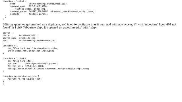 DevOps & SysAdmins: Nginx: config set up to make extensionless php pages work смотреть онлайн