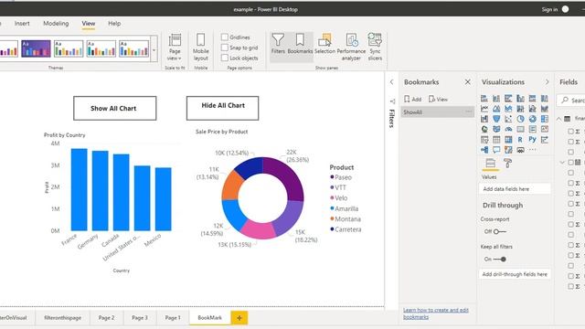 Part 26 -BookMark Action in Power BI | Show/Hide chart in Power BI | Power BI Tutorial for Beginner смотреть онлайн