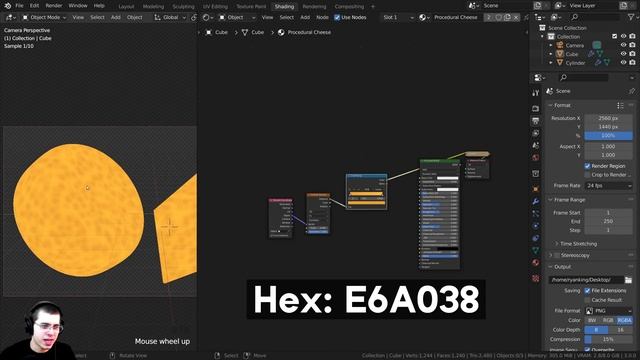 Procedural Cheese Material ? (Blender Tutorial)