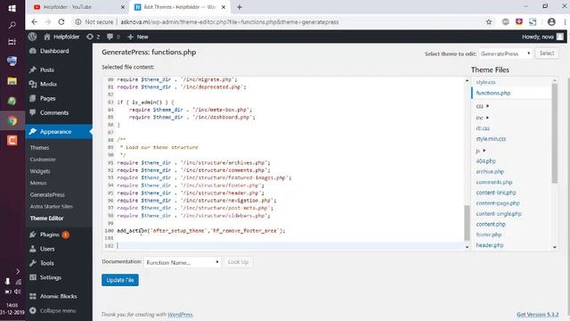 GeneratePress - How to Remove Footer Area смотреть онлайн