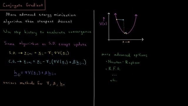 Computational Chemistry 3.4 - Conjugate Gradient смотреть онлайн