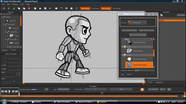 Creating a walk animation in Spriter смотреть онлайн