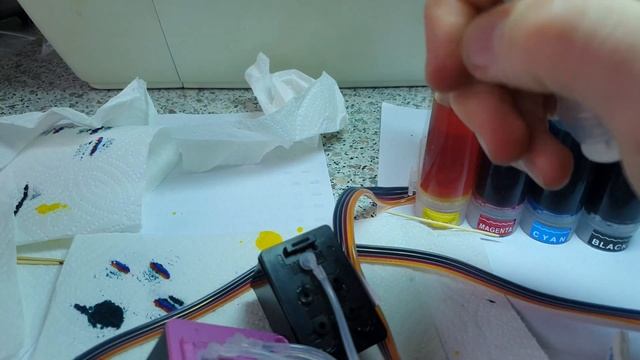 СНПЧ для принтера с AliExpress HP Deskjet 1510 (HP122 CH561HE) смотреть онлайн