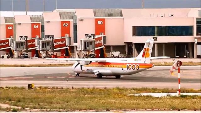 [HD] ATR72-600 Air Nostrum Iberia Regional EC-LRH 1000 Arrives Palma De Mallorca Airport (PMI-LEPA)