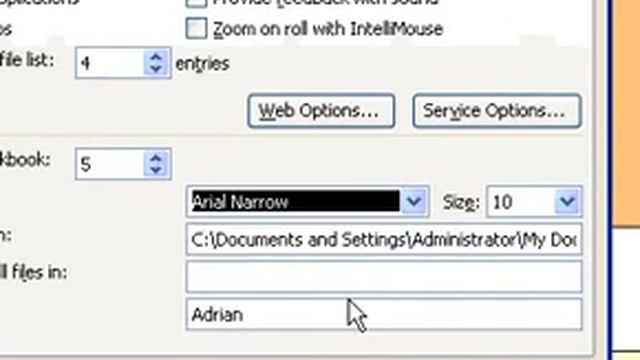 Microsoft Office Excel 2003 Change the default font and font size used in new workbooks смотреть онлайн