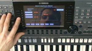 Yamaha PSR-S — Настройка педали для переключения ячеек памяти функция REGIST SEQUENCE