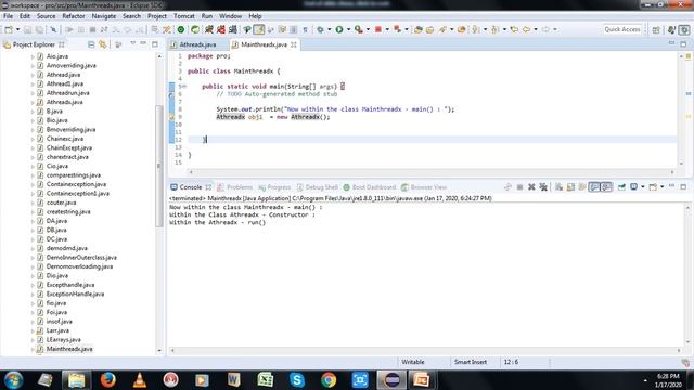 S17 Java - Thread смотреть онлайн