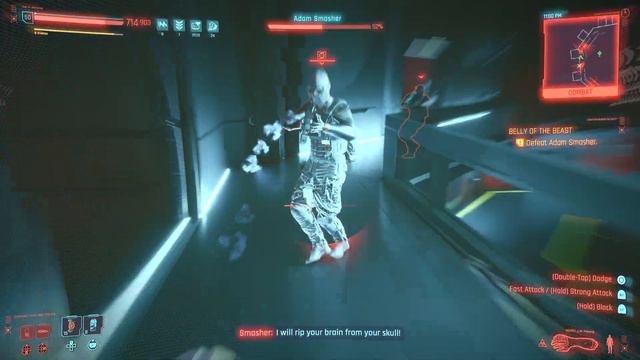 Cyberpunk 2077 - Gorilla arms - Adam Smasher - Very hard - No healing items смотреть онлайн