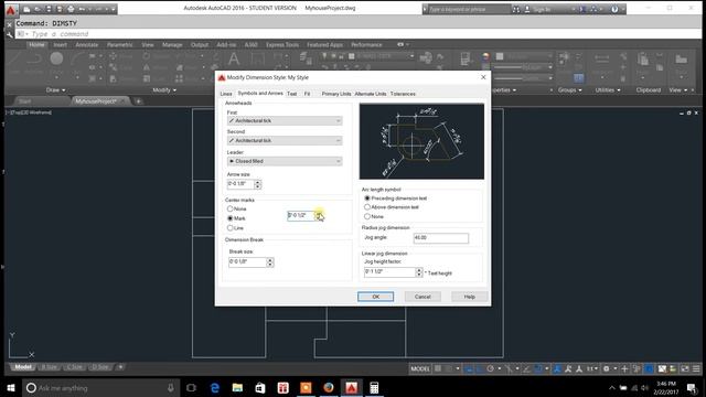 autocad dim style manager tutorials - dim style manager in autocad 2016 смотреть онлайн