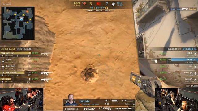 FaZe vs BIG - Dust 2 (FACEIT Major: London 2018) смотреть онлайн